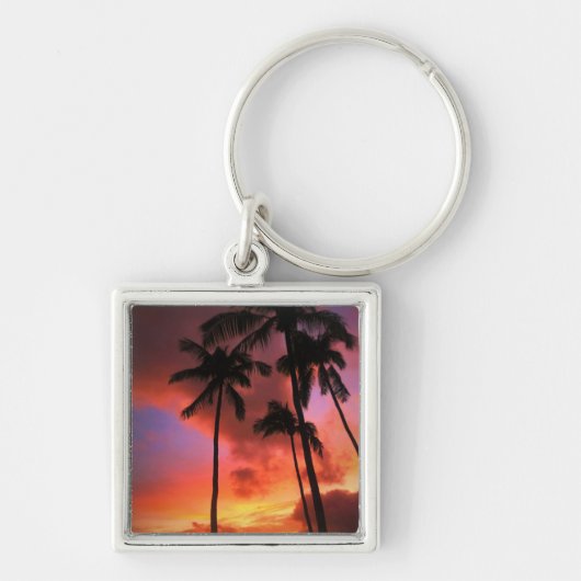 Tropical Beaches Maui Hawaii Islands Sleutelhanger (Voorkant)