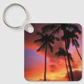 Tropical Beaches Maui Hawaii Islands Sleutelhanger (Voorkant)