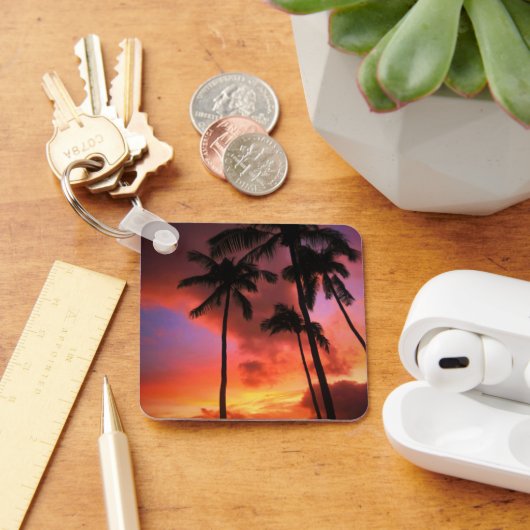 Tropical Beaches Maui Hawaii Islands Sleutelhanger (Bureau)