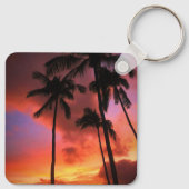 Tropical Beaches Maui Hawaii Islands Sleutelhanger (Achterkant)