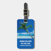 Tropical Beaches Motu Tofari Beach, Bora Bora Bagagelabel (Voorkant verticaal)