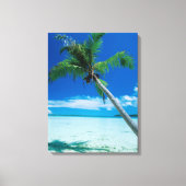 Tropical Beaches Motu Tofari Beach, Bora Bora Canvas Afdruk (Voorkant)