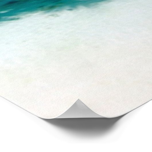 Tropical Beaches Motu Tofari Beach, Bora Bora Poster (Hoek)