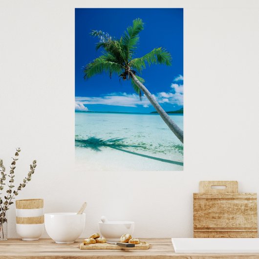 Tropical Beaches Motu Tofari Beach, Bora Bora Poster (Keuken)