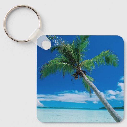 Tropical Beaches Motu Tofari Beach, Bora Bora Sleutelhanger (Voorkant)