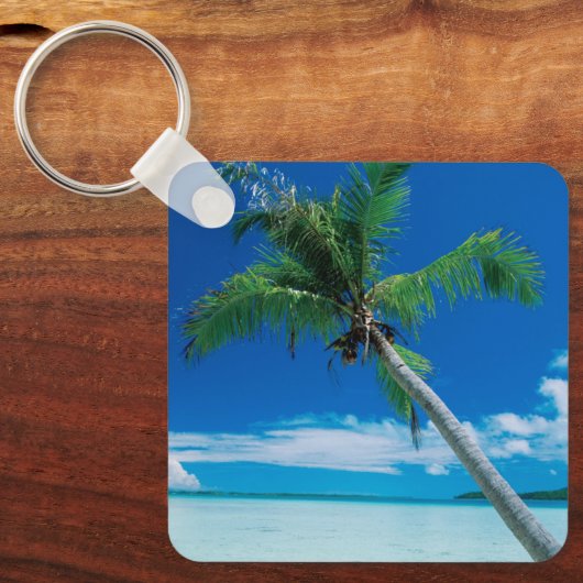 Tropical Beaches Motu Tofari Beach, Bora Bora Sleutelhanger (Voorkant)