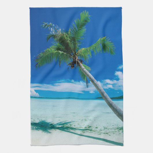 Tropical Beaches Motu Tofari Beach, Bora Bora Theedoek (Verticaal)