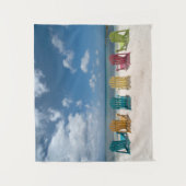 Tropical Beaches | Palm Beach, Aruba Wandkleed (Voorkant)