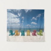 Tropical Beaches | Palm Beach, Aruba Wandkleed (Voorkant (horizontaal))