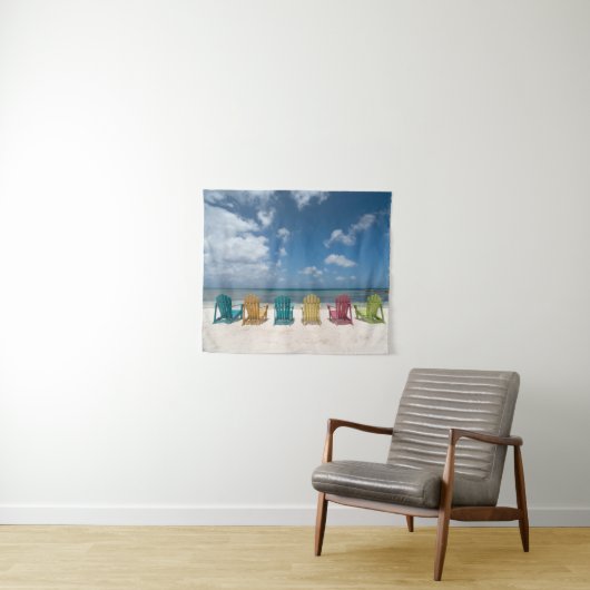 Tropical Beaches | Palm Beach, Aruba Wandkleed (In Situ (horizontaal))