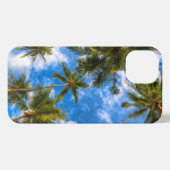 Tropical Beaches | Palm Trees on Blue Sky iPhone Hoesje (Achterkant horizontaal)