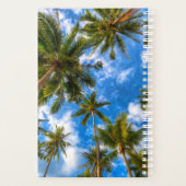 Tropical Beaches | Palm Trees on Blue Sky Planner (Achterkant)