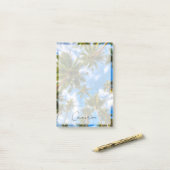 Tropical Beaches | Palm Trees on Blue Sky Post-it® Notes (Op bureau)