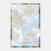 Tropical Beaches | Palm Trees on Blue Sky Post-it® Notes (Voorkant)
