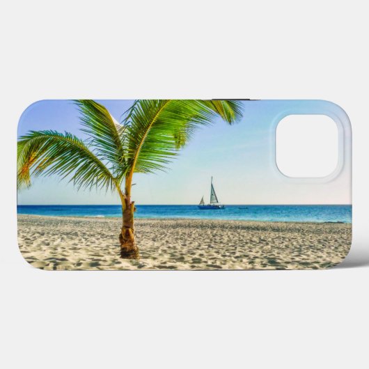 Tropical Beaches | Sailboat, Palm Tree, Aruba Case-Mate iPhone Case (Achterkant (horizontaal))