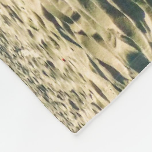 Tropical Beaches Sailboat, Palm Tree, Aruba Fleece Deken (Hoek)