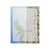 Tropical Beaches Sailboat, Palm Tree, Aruba Notitieblok (Linkerzijde)