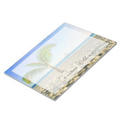 Tropical Beaches Sailboat, Palm Tree, Aruba Notitieblok (Schuin)