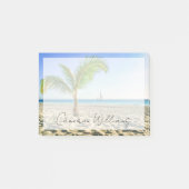 Tropical Beaches Sailboat, Palm Tree, Aruba Post-it® Notes (Voorkant)