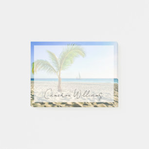 Tropical Beaches Sailboat, Palm Tree, Aruba Post-it® Notes