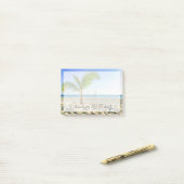 Tropical Beaches Sailboat, Palm Tree, Aruba Post-it® Notes (Op bureau)