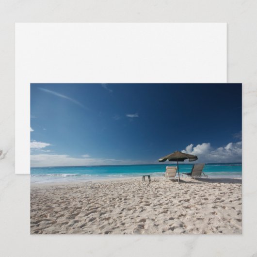 Tropical Beaches Sandy Beach, Anguilla Bedankkaart (Voorkant / Achterkant)