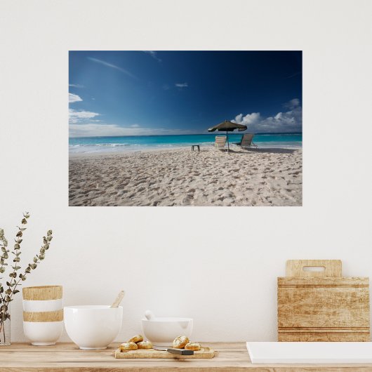 Tropical Beaches Sandy Beach, Anguilla Poster (Keuken)