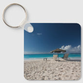 Tropical Beaches Sandy Beach, Anguilla Sleutelhanger (Voorkant)