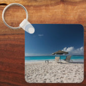 Tropical Beaches Sandy Beach, Anguilla Sleutelhanger (Voorkant)