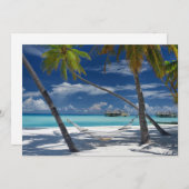 Tropical Beaches Sandy Beach, Maldives Bedankkaart (Voorkant / Achterkant)