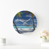 Tropical Beaches Sandy Beach, Maldives Grote Klok (Huis)