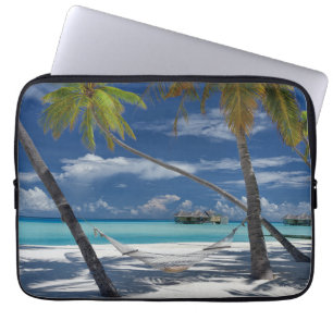Tropical Beaches Sandy Beach, Maldives Laptop Sleeve