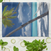 Tropical Beaches Sandy Beach, Maldives Theedoek (Gevouwen)