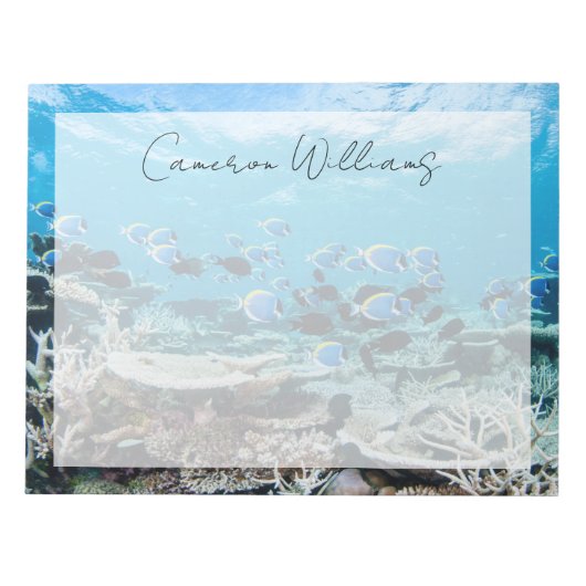 Tropical Beaches | Sturgeon Amongst Coral Notitieblok (Voorkant)