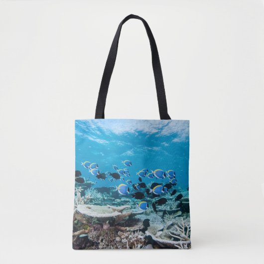 Tropical Beaches | Sturgeon Amongst Coral Tote Bag (Voorkant)
