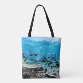 Tropical Beaches | Sturgeon Amongst Coral Tote Bag (Achterkant)