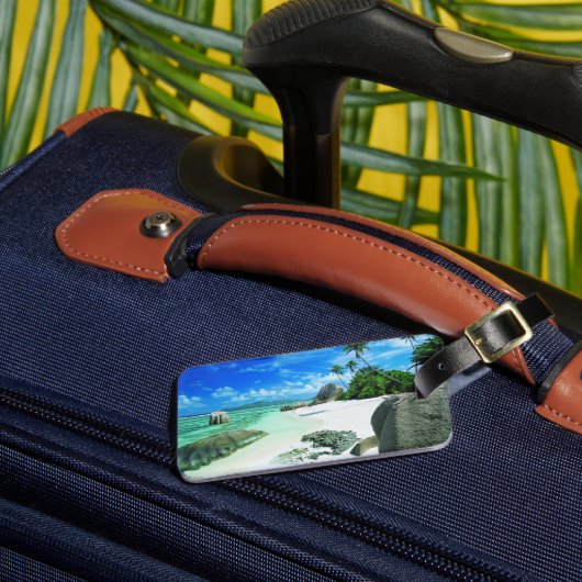 Tropical Beaches | The Digue Island Bagagelabel (Voorkant Insitu 3)