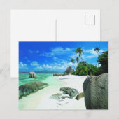 Tropical Beaches | The Digue Island Briefkaart (Voorkant / Achterkant)