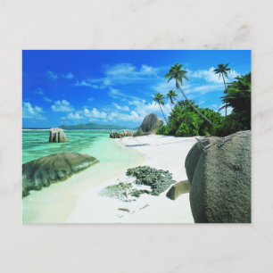 Tropical Beaches   The Digue Island Briefkaart