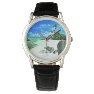 Tropical Beaches The Digue Island Horloge