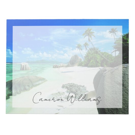 Tropical Beaches | The Digue Island Notitieblok (Voorkant)