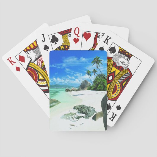 Tropical Beaches | The Digue Island Pokerkaarten (Achterkant)