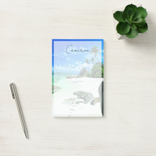 Tropical Beaches | The Digue Island Post-it® Notes (Kantoor)