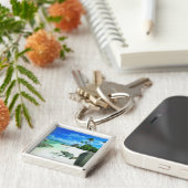 Tropical Beaches | The Digue Island Sleutelhanger (Zijkant)