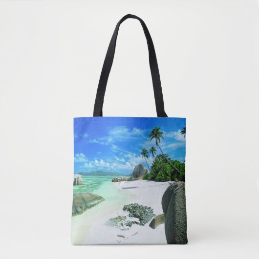 Tropical Beaches | The Digue Island Tote Bag (Voorkant)