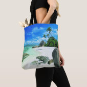 Tropical Beaches | The Digue Island Tote Bag (Dichtbij)