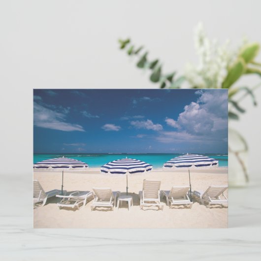 Tropical Beaches | Tropical Beach Anguilla Bedankkaart (Staand voorkant)