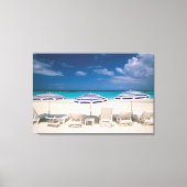 Tropical Beaches | Tropical Beach Anguilla Canvas Afdruk (Voorkant)