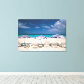 Tropical Beaches | Tropical Beach Anguilla Canvas Afdruk (Insitu (Houten vloer))