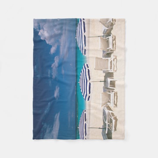 Tropical Beaches | Tropical Beach Anguilla Fleece Deken (Voorkant)